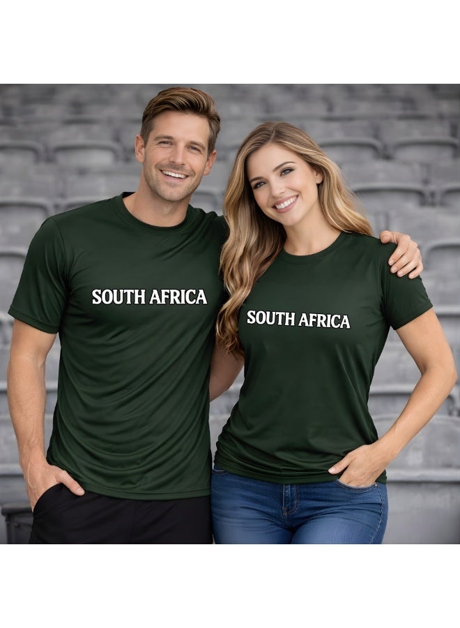PRINTSHOP4ME South Africa jersey for Adults - South Africa Sports Dry-Fit T-Shirt for Men and Women - South Africa Sports Team Jersey For unisex Adults - Perfect for Sports Matches and Everyday Wear - Image 2